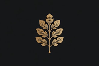 design a custom hand drawn, botanical, flower, floral logo