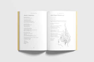 format poetry book, for paperback kdp and ebook with free illustration