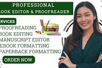 proofread edit format fiction and nonfiction book, ebook, manuscript