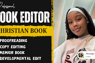 developmental edit, proofread sermon christian book, devotional or inspirational