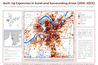detect and visualize urban growth with satellite imagery
