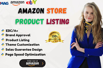 design full amazon product listing images ebc or brand store optimization