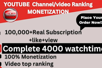 youtube channel promotion USA subscription, video ranking to unlock monetization