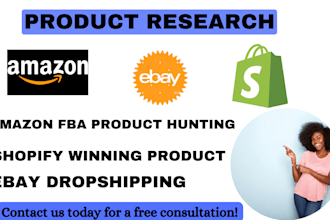 shopify winning product research amazon fba product hunting ebay dropshipping