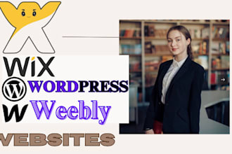 design a professional wix weebly and wordpress business websites