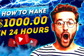 design a modern catchy youtube and facebook thumbnail