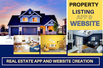 create real estate app, real estate website, bubble io ,property listing app
