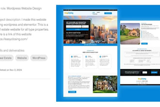 design music website, blog website, recruitment website coaching, nft art