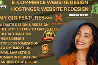 set up hostinger website design siteground bluehost and optimize website