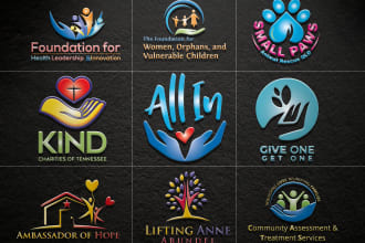design elegant nonprofit community foundation charity logo