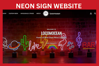 build selling neon sign shopify store neon dropshipping store neon website