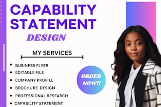 design government capability statement, capability statement