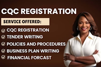 do cqc and ofsted registration, business plan, UK tender