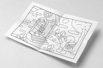 do bobbie goods style coloring book pages