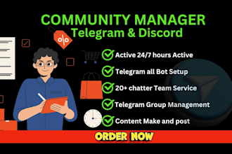 be crypto nft defi project telegram community manager or admin