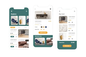 do a modern UI UX design, mobile app UI UX design