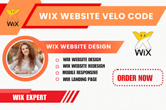 wix website design wix website redesign wix velo code website design wix design