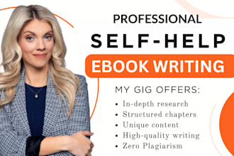 write self help ebook, self help, self help ebook writer, ebook writer