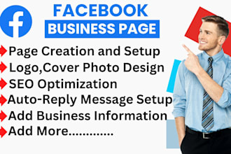 create and all set up professional facebook business page