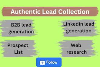 provide verified email lists with web scraping,  manual research