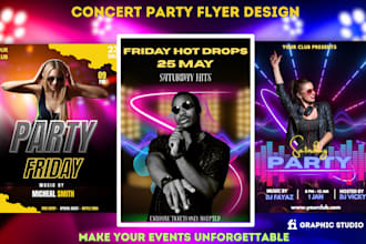 design hip hop club night flyers and mixtape posters