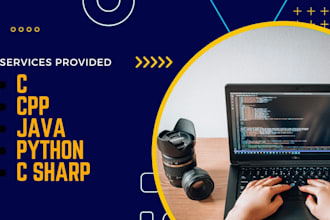 create your c, cpp, c sharp and python programming projects