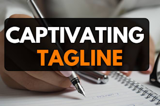 create captivating taglines or slogans, mission, vision statements
