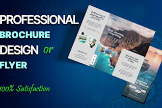 do brochure design bifold, trifold and flyer