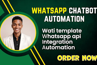create whatsapp chatbot with wati template manychat api integration