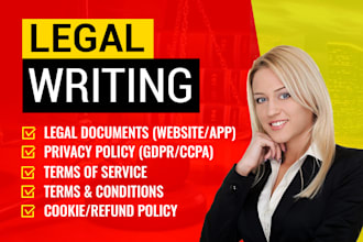 draft terms and conditions, privacy policy, nda, legal contract or agreement