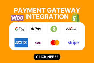 integrate payment gateway like klarna, afterpay, stripe, googlepay, applepay etc