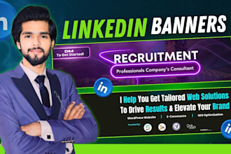 design linkedin banner, posts and social media banners