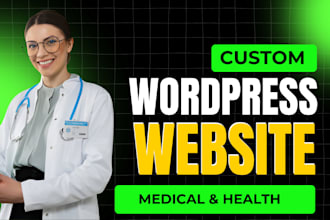 design  medical, clinic website for healthcare professionals