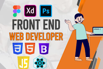 be frontend web developer using next js, react js, tailwind css typescript