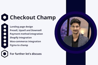 develop checkout champ with shopify and woocommerce