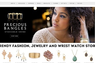 build 48hrs trendy shopify fashion store wrist watch website jewelry store