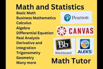 be your math tutor, mathematics, statistics, calculus expert
