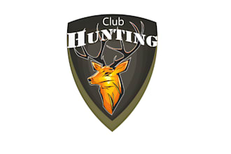 design deer hunting club logo