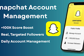 manage your snapchat account