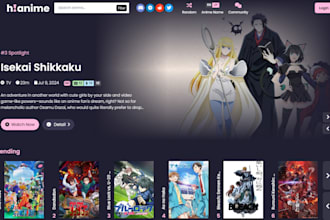 create automated anime website like hianime
