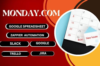 do monday com, trello, slack, google, jira, asana