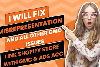 link google merchant with shopify store fix misrepresentation gtin shopping ads