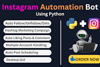 develop instagram marketing bot using python