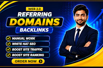 build 1000 referring domain backlinks for website ranking