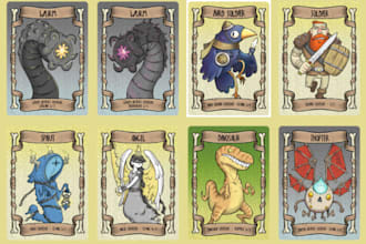 draw custom tarot card illustration, oracle board game, zodiac, card game design