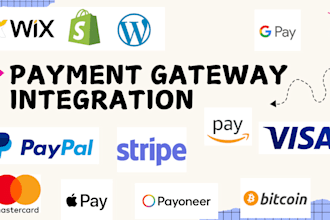 do payment integration stripe, paypal, on wix, shopify, woocommerce