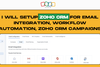 setup zoho CRM for email integration, workflow automation, zoho CRM campaigns