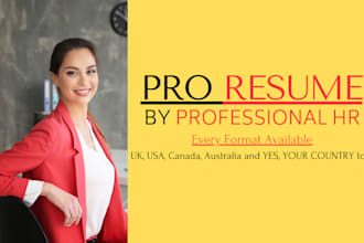 professionally write or edit ats resume and cover letter