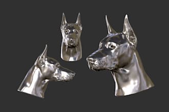 make a high quality 3d sculpture according to your  idea