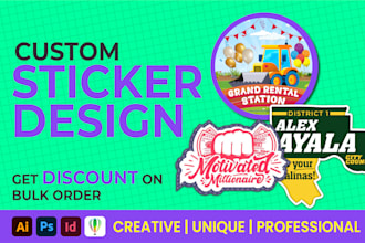 create custom sticker, patch, and badge for you